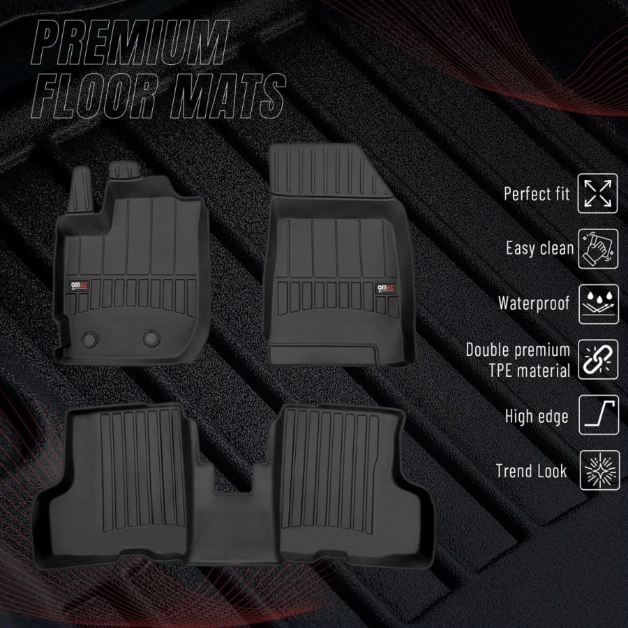 Duster III 4x2 (2024-2026) - Set covorase de cauciuc cu margine inalta 4D