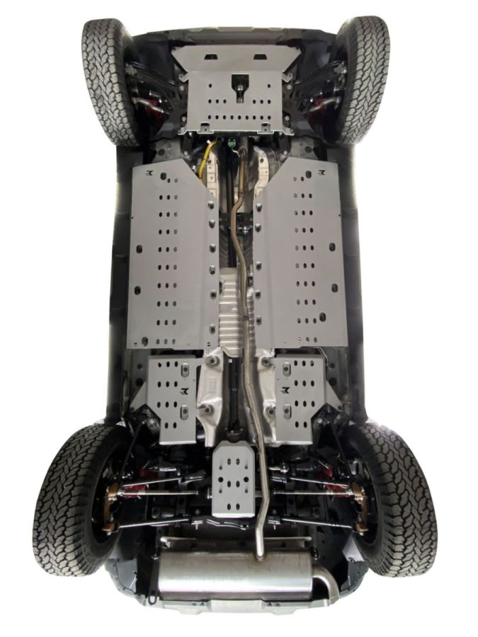 Duster III (2024-) / Bigster (2025-) - Set scuturi din aluminiu REDUST - 4x4 - Argintiu