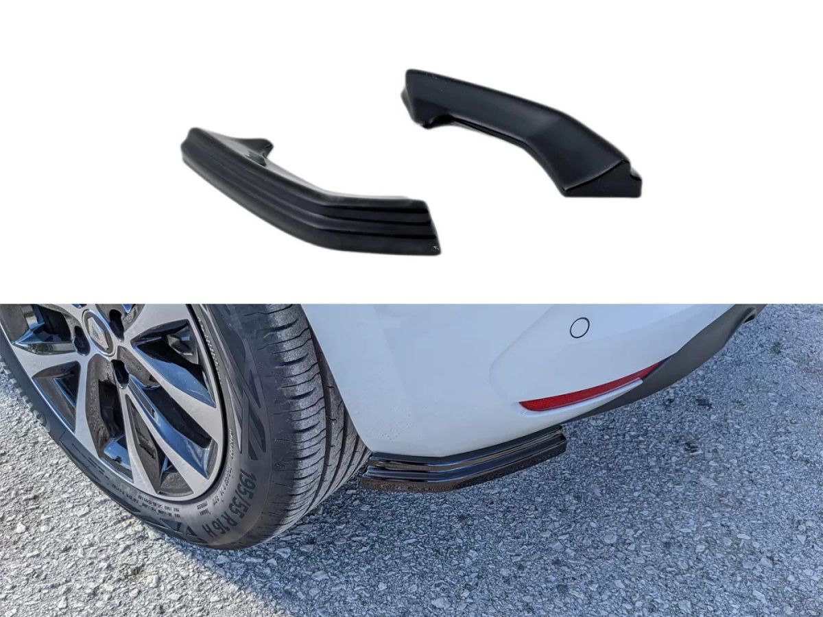 Renault Clio V (2019-) - Extensii praguri laterale spate Negru Lucios