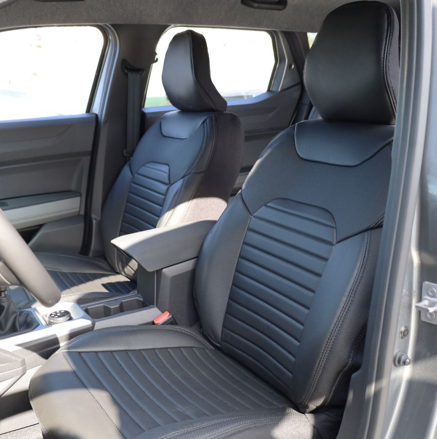 Duster III (2024-2025) - Set Huse scaune din Piele Premium Black Edition - realizate special pentru Duster 3