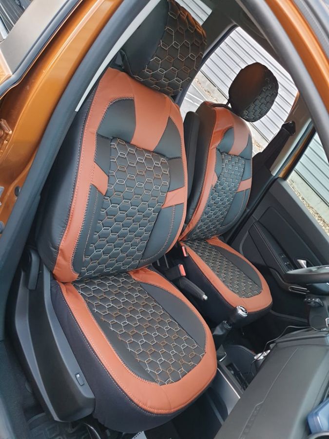 Sandero III / Sandero Stepway III (2020-2024) - Set Huse scaune Editie Limitata din Piele Premium