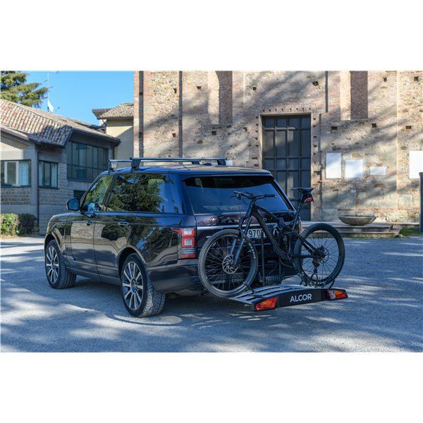 Suport biciclete Menabo Alcor 2 pentru 2 biciclete cu prindere pe carligul de remorcare