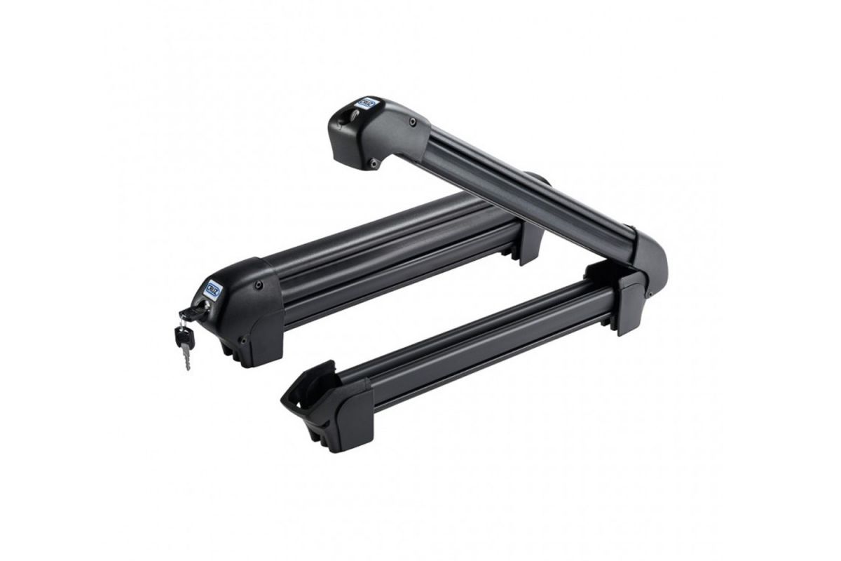 Suport pentru 4 perechi schiuri cu prindere pe bare transversale - Cruz Ski Rack Dark 4