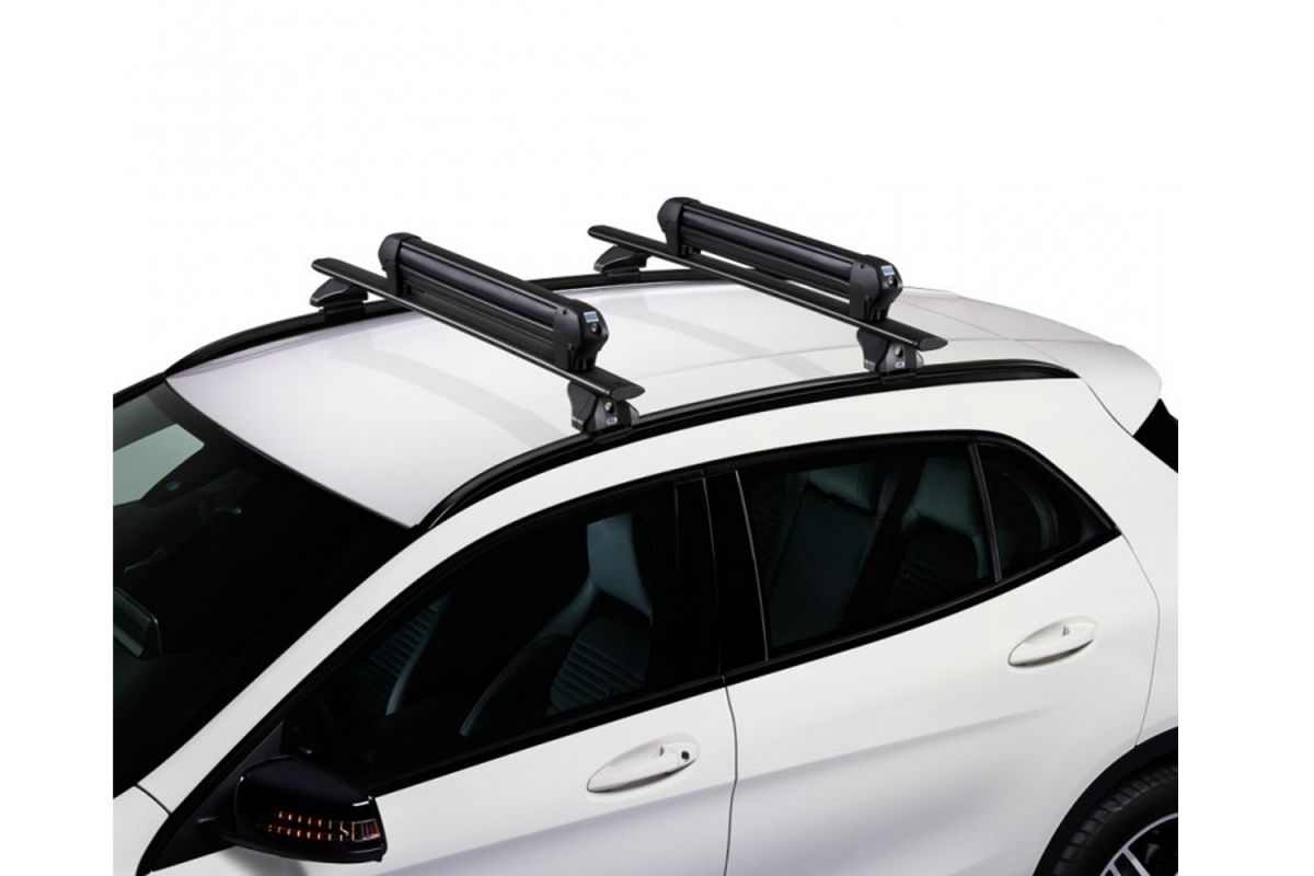 Suport pentru 6 perechi schiuri cu prindere pe bare transversale - Cruz Ski Rack Dark 6