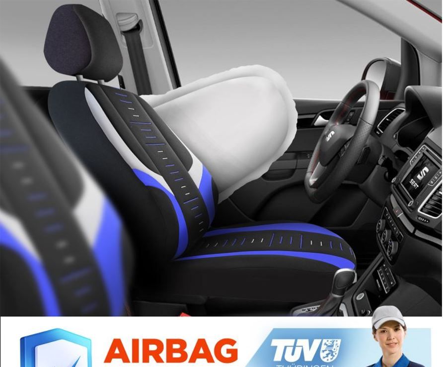 Duster III (2024-2025) - Set Huse scaune Kiev Blue Edition - realizate special pentru Duster 3