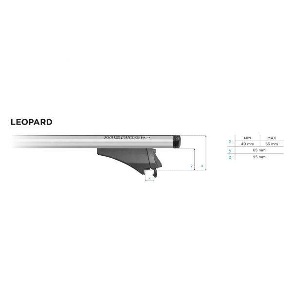 Dacia Lodgy (2012-2021) - Bare transversale Menabo Leopard Silver XL