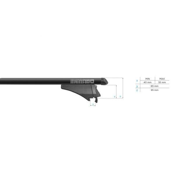 Dacia Lodgy (2012-2021) - Bare transversale Menabo Tiger Black XL