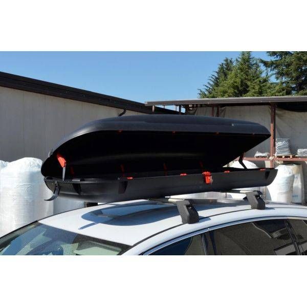 Cutie de transport Carbon Look 400L volum, Neagra, 169x79x37