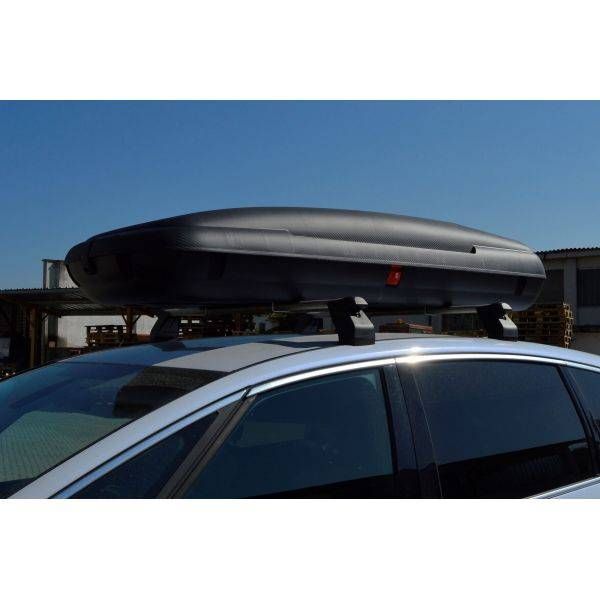 Cutie de transport Carbon Look 400L volum, Neagra, 169x79x37