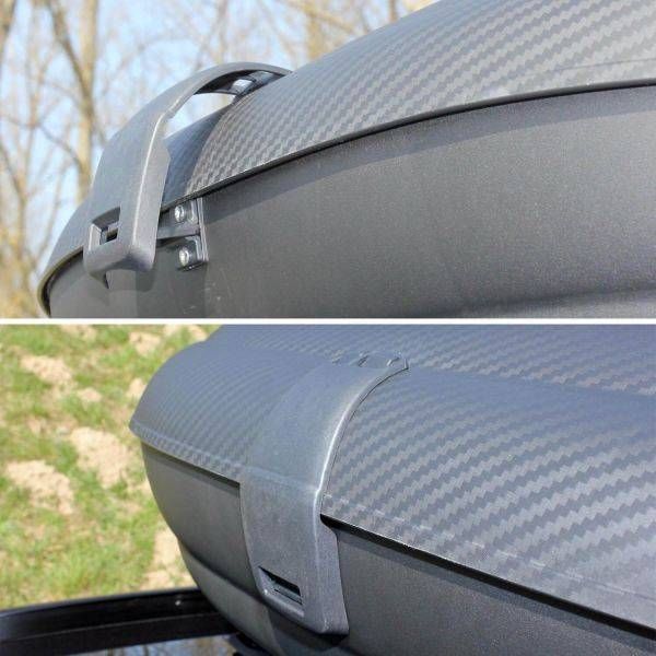 Cutie de transport Carbon Look 400L volum, Neagra, 169x79x37