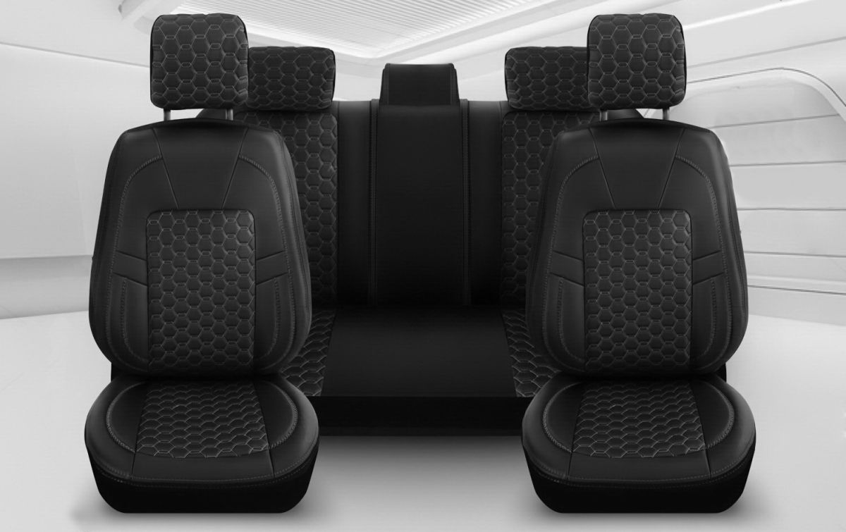 Duster I (2014-2017) - Set Huse scaune Editie Black din Piele Premium - realizate pentru Duster 
