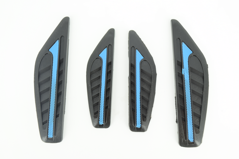 Door bumper strips for car side protection-Black and blue