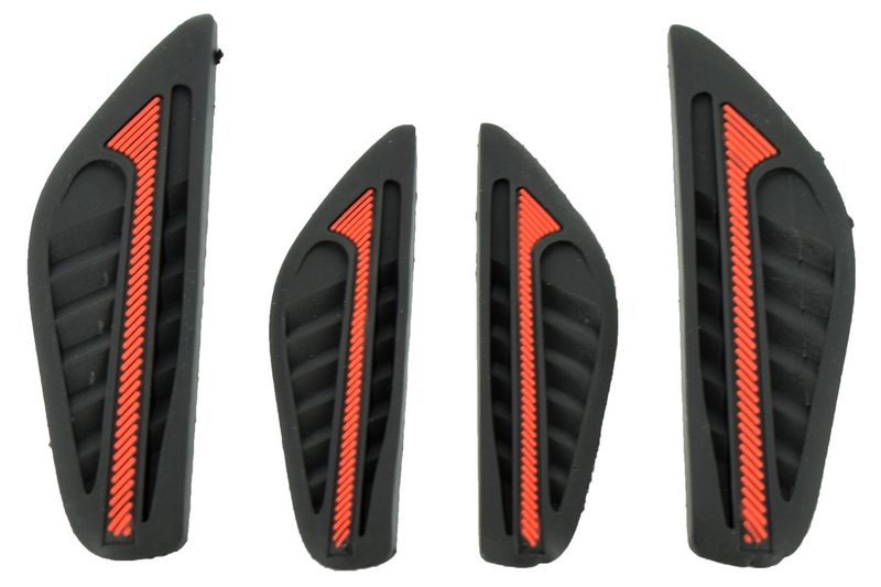 Door bumper strips for car side protection-Black and red