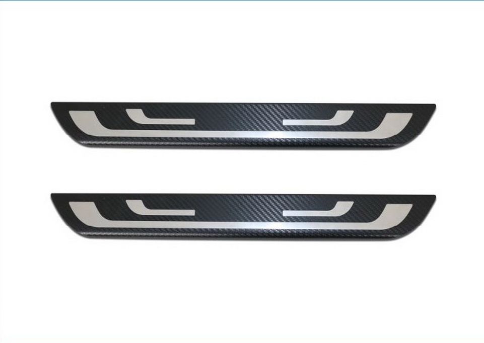 Duster - Protectie praguri Premium Carbon - fata 