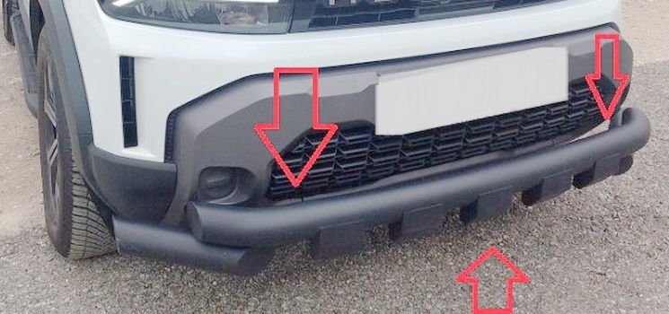 Duster III (2024-2026) - Bara dubla protectie fata 