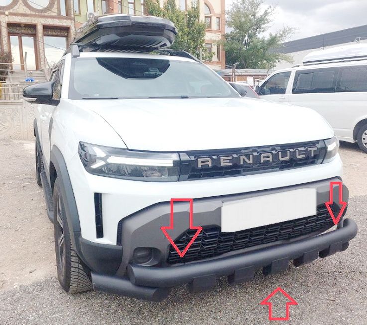 Duster III (2024-2026) - Bara dubla protectie fata 