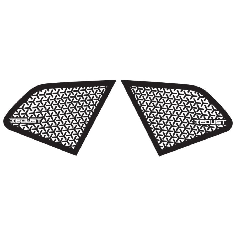 Duster III (2024-2026) - Autocolante REDUST pentru geamuri laterale spate - cu logo REDUST