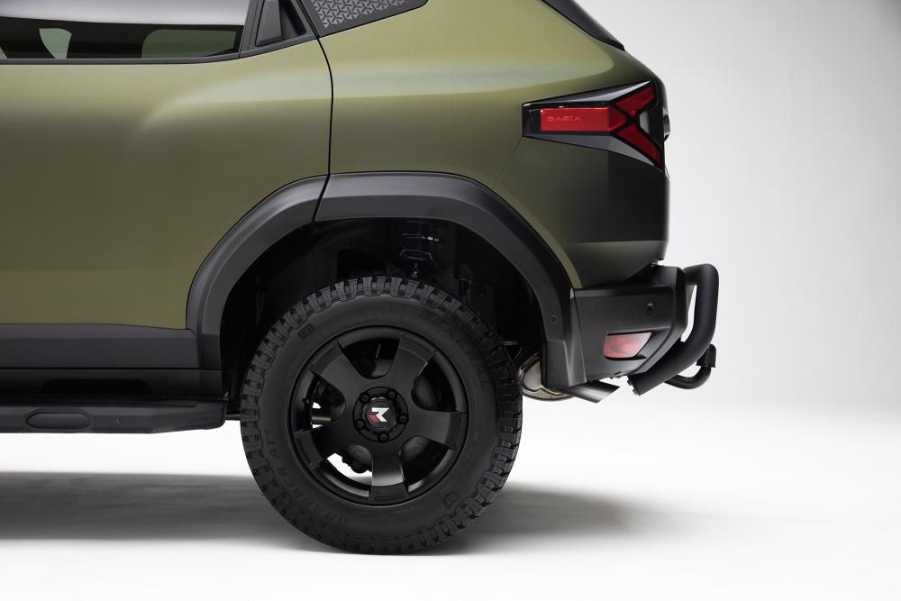 Duster III (2024-2025) - Bara protectie spate din inox REDUST - Negru - Certificat de omologare TTG inclus