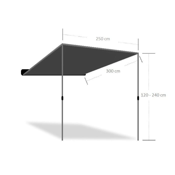 Marchiza camping 2.5 m x 3 m Overlander