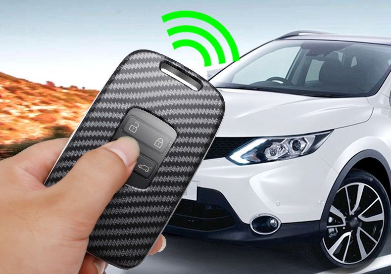 Renault Megane IV - Husa pentru chei cu aspect de fibra de carbon
