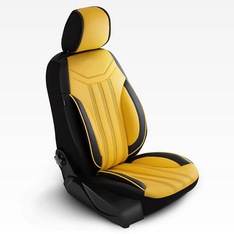 Duster III (2024-2025) - Set Huse scaune Miami yellow - realizate special pentru Duster 3
