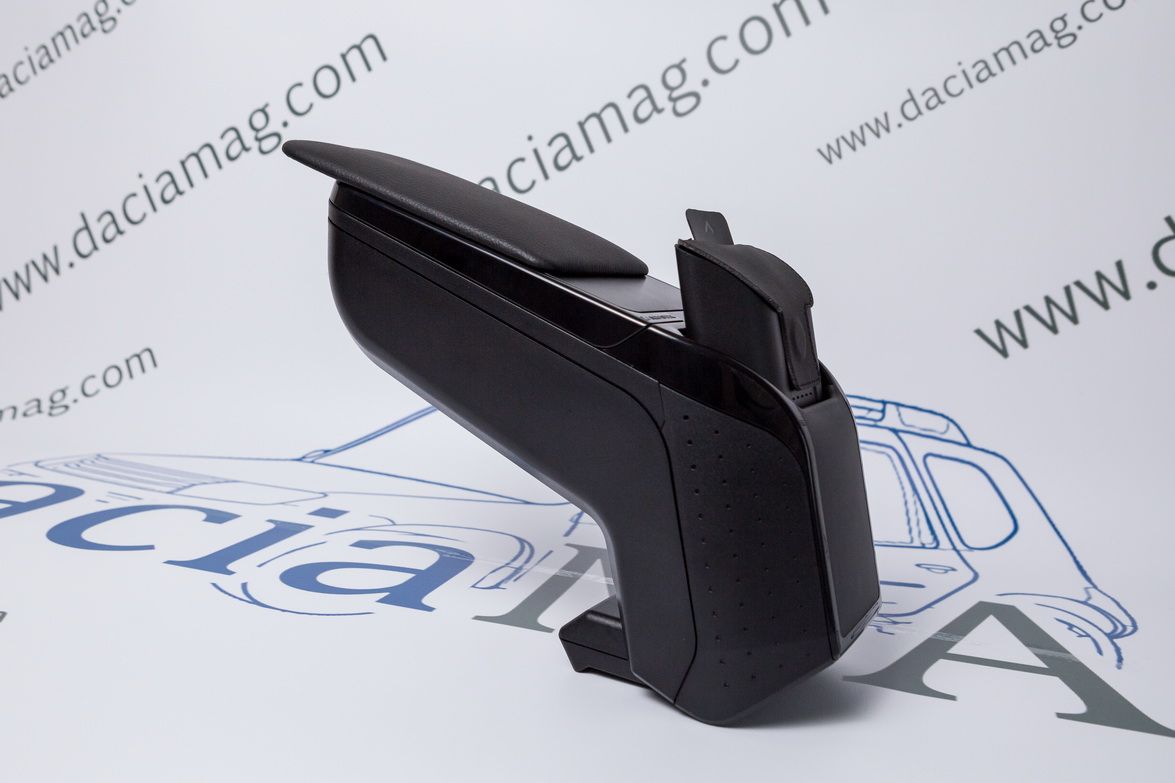 Duster II (2018-2024) - Cotiera Neagra Premium cu buzunar portabil 