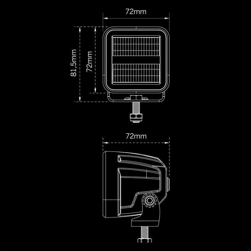 Proiector Led Siberia XP Qube 72x72mm 38W Strands