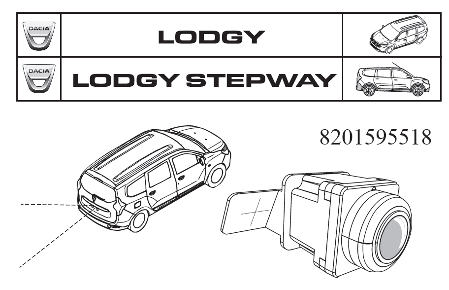 Lodgy - Camera video pentru marsarier (Dacia Original)