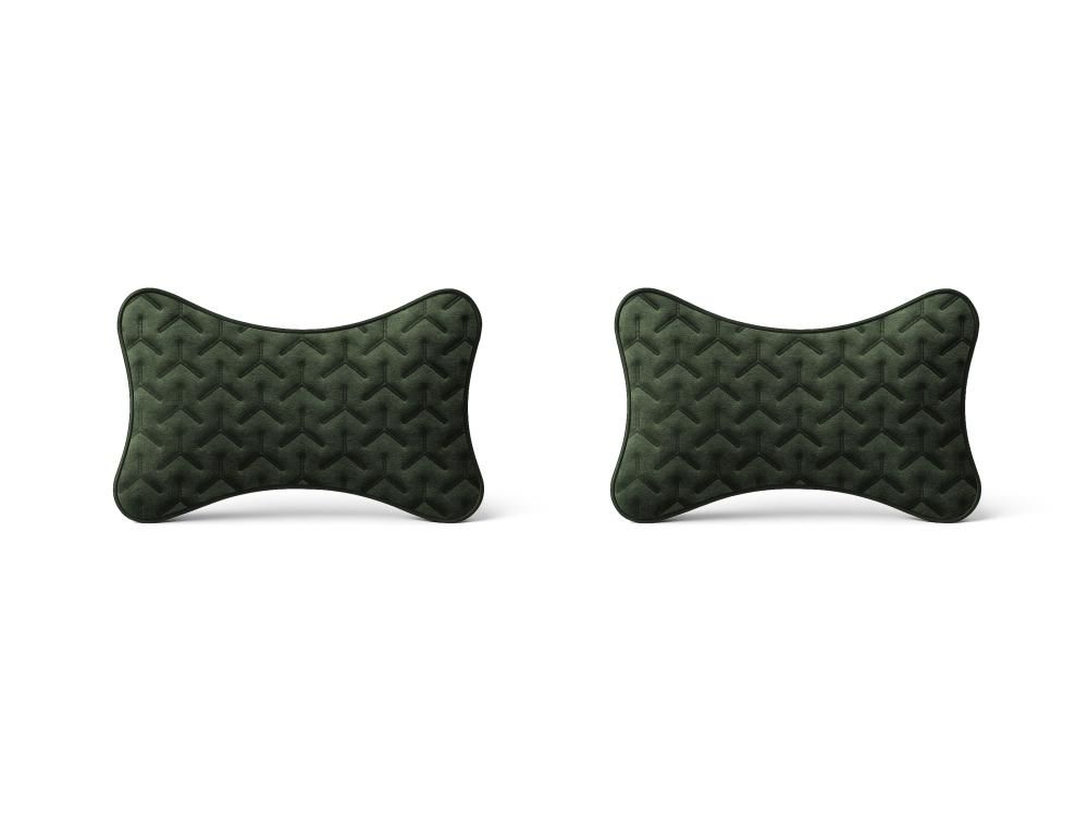 REDUST - Set 2 perne pentru tetiere din Alcantara - Verde