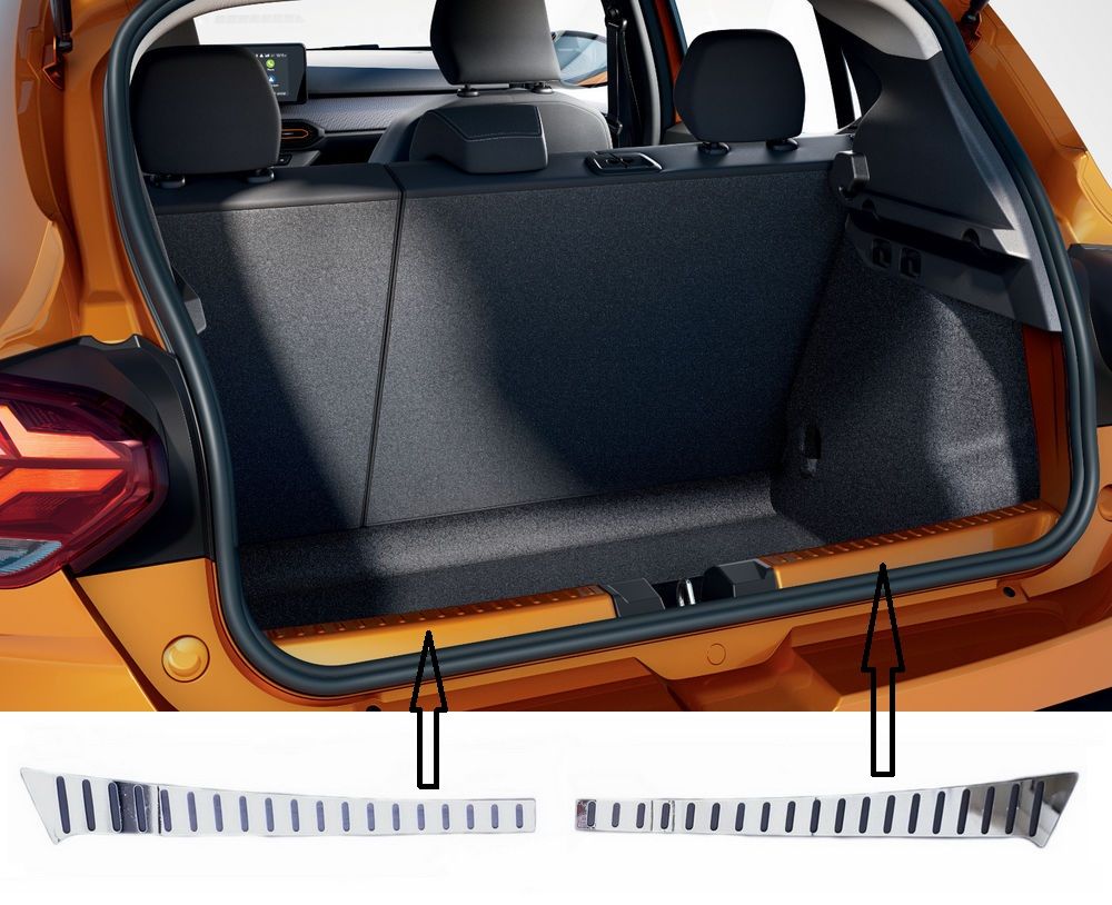 Sandero III / Stepway III - Ornament protectie portbagaj Glossy Chrome