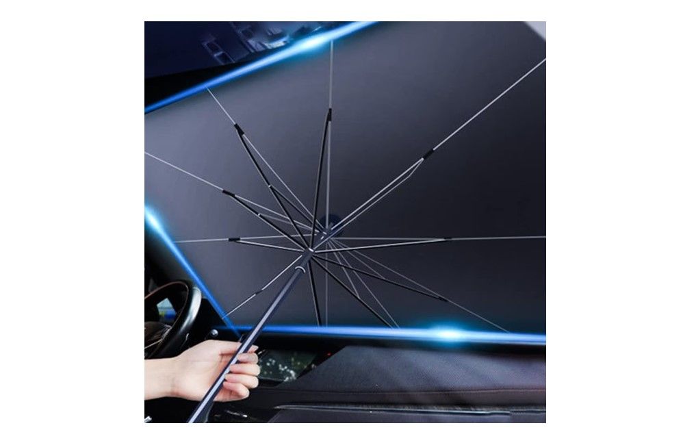 Duster/Bigster - Parasolar pliabil tip umbrela pentru parbriz
