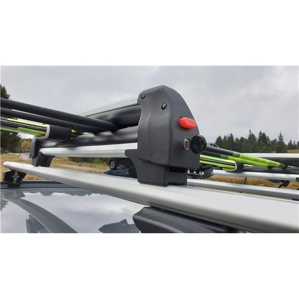 Suport schi snowboard Menabo Frozen Plus pe bare transversale, 6 perechi ski / 4 snowboard