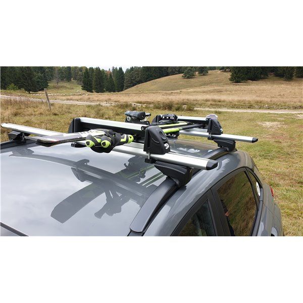 Suport ski snowboard Menabo White Bear 4 pe bare transversale, 4 perechi ski / 2 snowboard