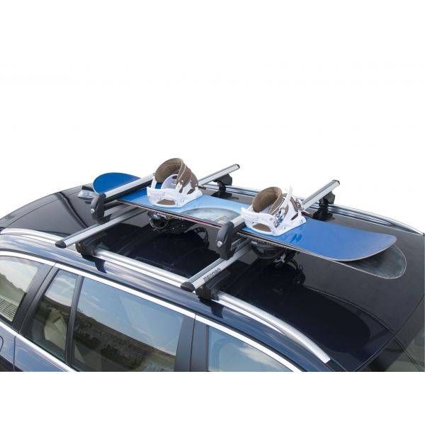 Suport ski/snowboard Menabo Iceberg, 4 perechi ski / 2 snowboard + kit optional prindere ''U'' pe bare transversale