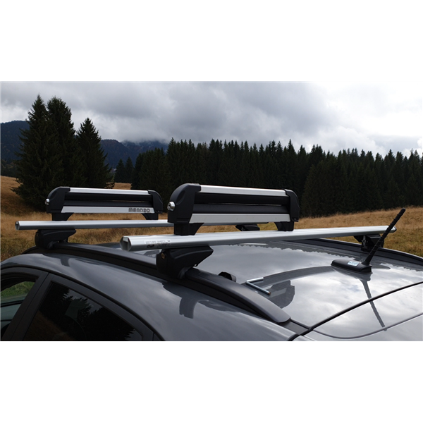 Suport ski/snowboard Menabo Iceberg 4 pe bare transversale, 4 perechi ski / 2 snowboard
