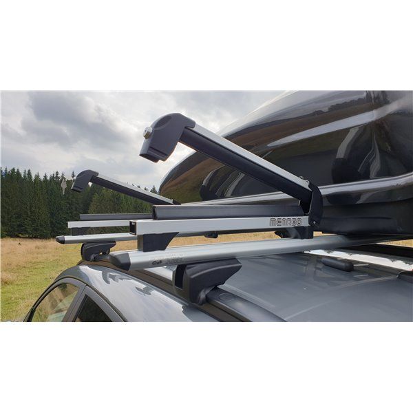 Suport ski/snowboard Menabo Iceberg 4 pe bare transversale, 4 perechi ski / 2 snowboard