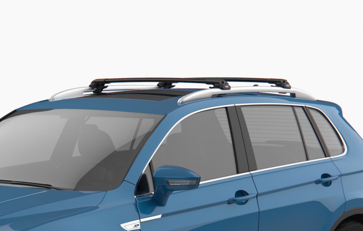 Sandero II (2012-prezent) - Set bare de pavilion transversale Premium- negru