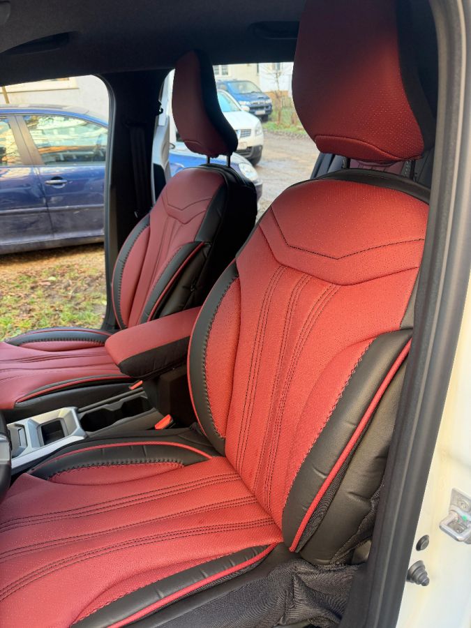 Duster III (2024-2025) - Set huse scaune Miami Bordo Edition - realizate special pentru Duster 3