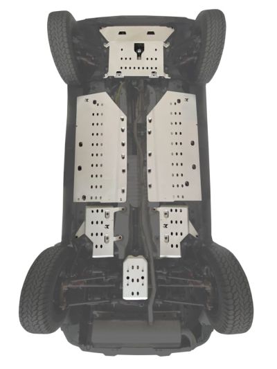 Duster III (2024-) / Bigster (2025-) - Set scuturi din aluminiu REDUST - 4x4 - Argintiu