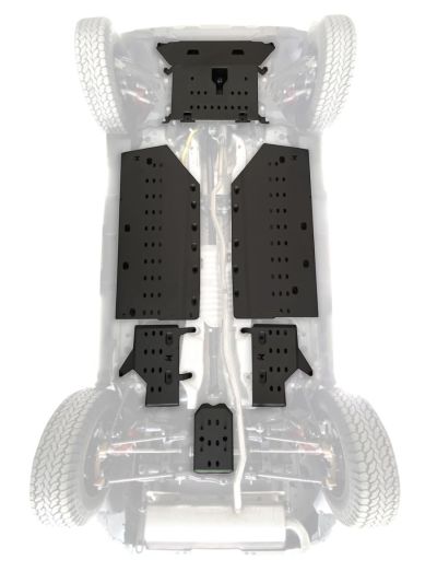 Duster III (2024-) / Bigster (2025-) - Set scuturi din aluminiu REDUST - 4x4 - Negru