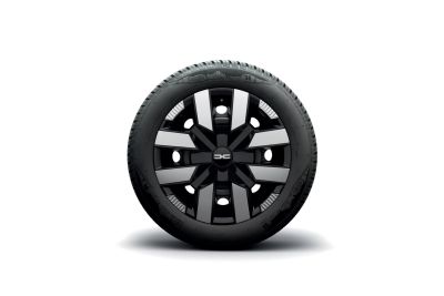 Dacia Spring - Capac roti 15" negru si argintiu (Dacia Original)