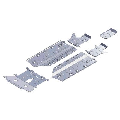 Duster III (2024-) / Bigster (2025-) - Set scuturi din aluminiu REDUST - 4x4 - Argintiu