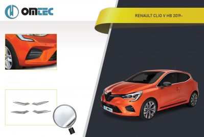 Renault Clio V - Set 4 Ornamente cromate pentru faruri ceata