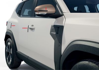 Duster III / Jogger / New Spring - Benzi de protecție pentru uși și oglinzi retrovizoare (Dacia Original)