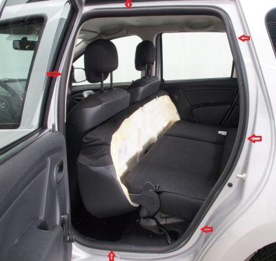 Duster (2010-2017) - Chedere interior portiere - spate stanga (Dacia Original)