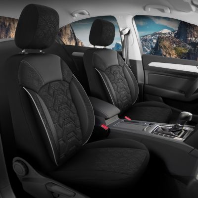 Duster II (2018-2024) - Set Huse scaune Canyon - realizate special pentru Duster si compatibile cu cotiera laterala