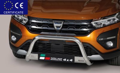 Sandero Stepway III (2021-2025) - Premium Bullbar - 63mm -Certificat de omologare europeana pentru circulație rutiera inclus (CEE)