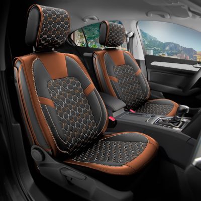 Jogger (7 locuri) - Set Huse scaune Editie Limitata din Piele Premium - realizate pentru Jogger si compatibile cu cotiera