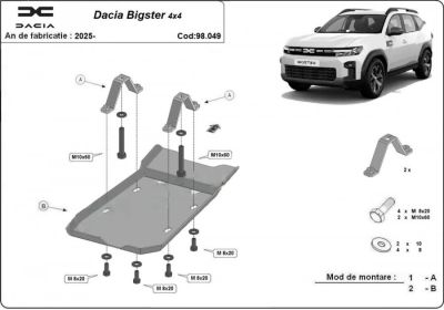 Dacia Bigster - Scut metalic pentru diferential pentru Bigster 4x4