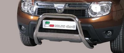 Duster I (2010-2017) - Premium Bullbar - 63mm -Certificat de omologare europeana pentru circulație rutiera inclus (CEE)